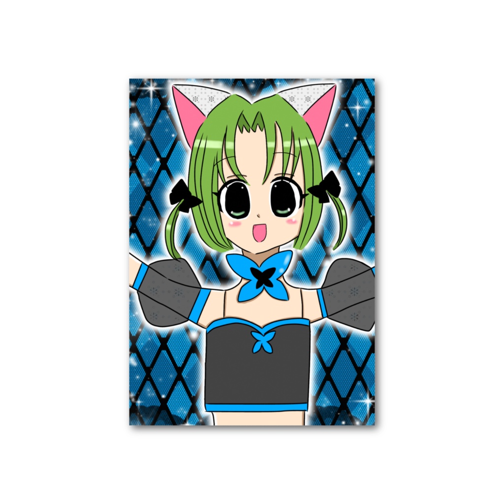 イラストカード バタフライアイドル・でじこ