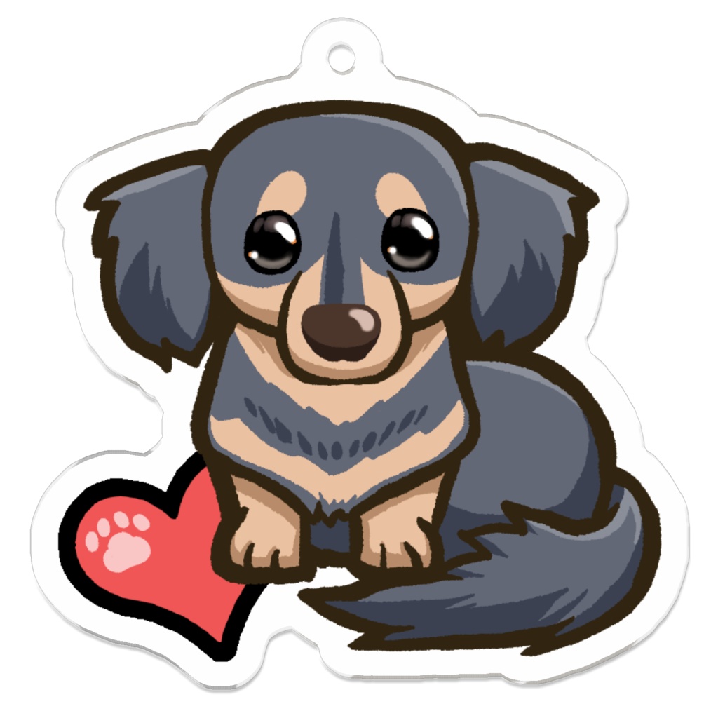 ダックスキーホルダー4カラー