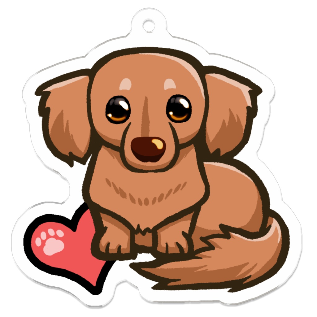 ダックスキーホルダー4カラー