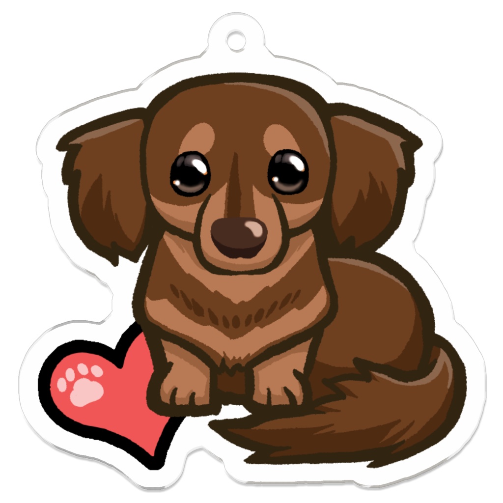 ダックスキーホルダー4カラー