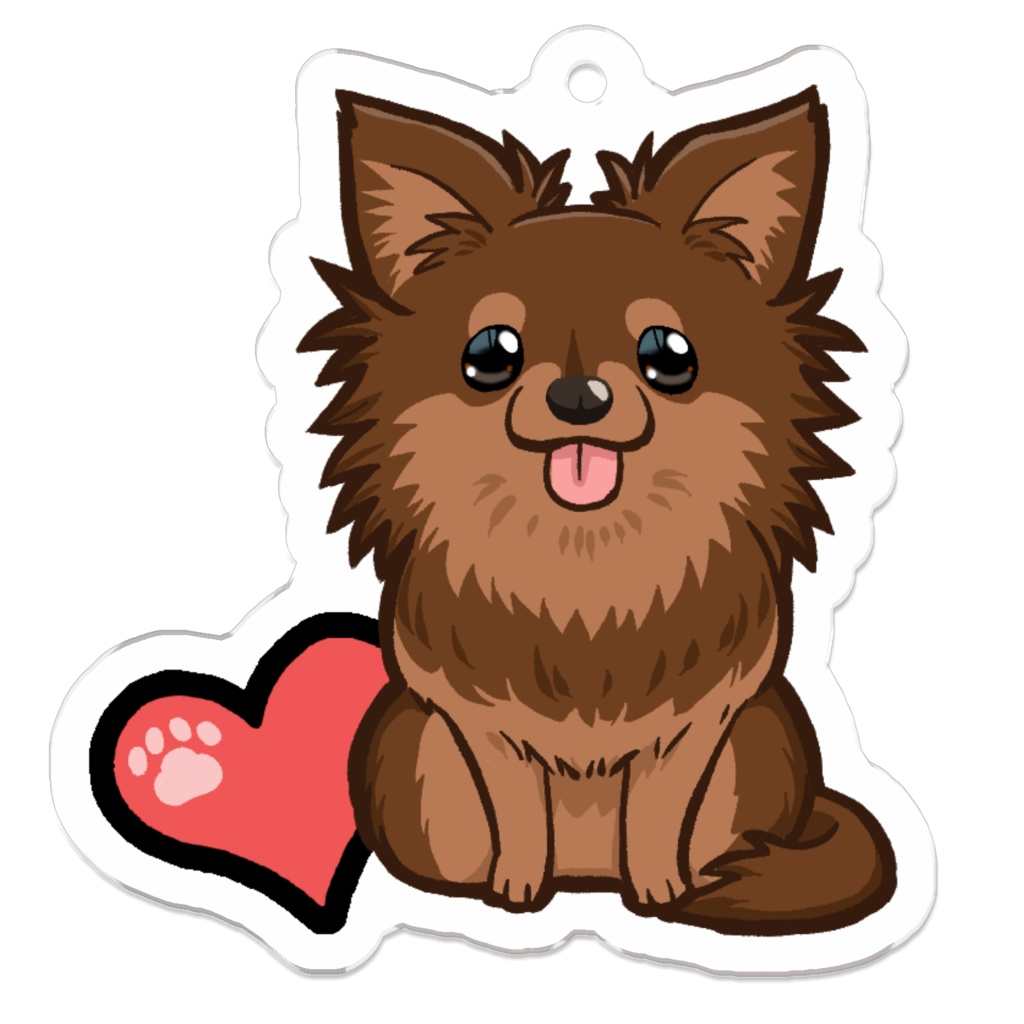 チワワキーホルダー6カラー