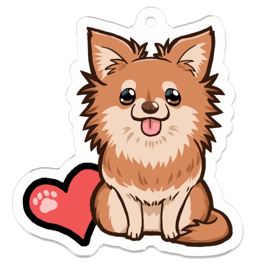 チワワキーホルダー6カラー