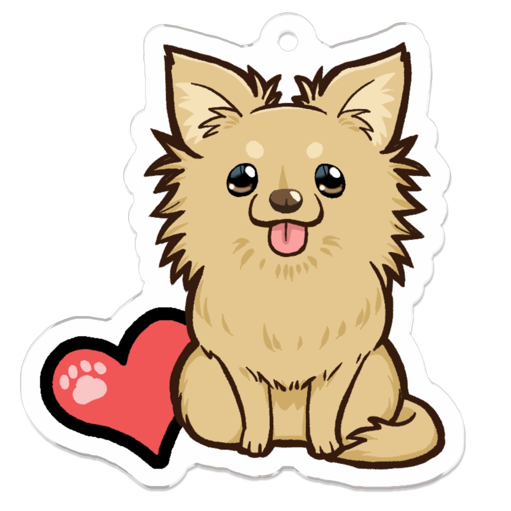 チワワキーホルダー6カラー