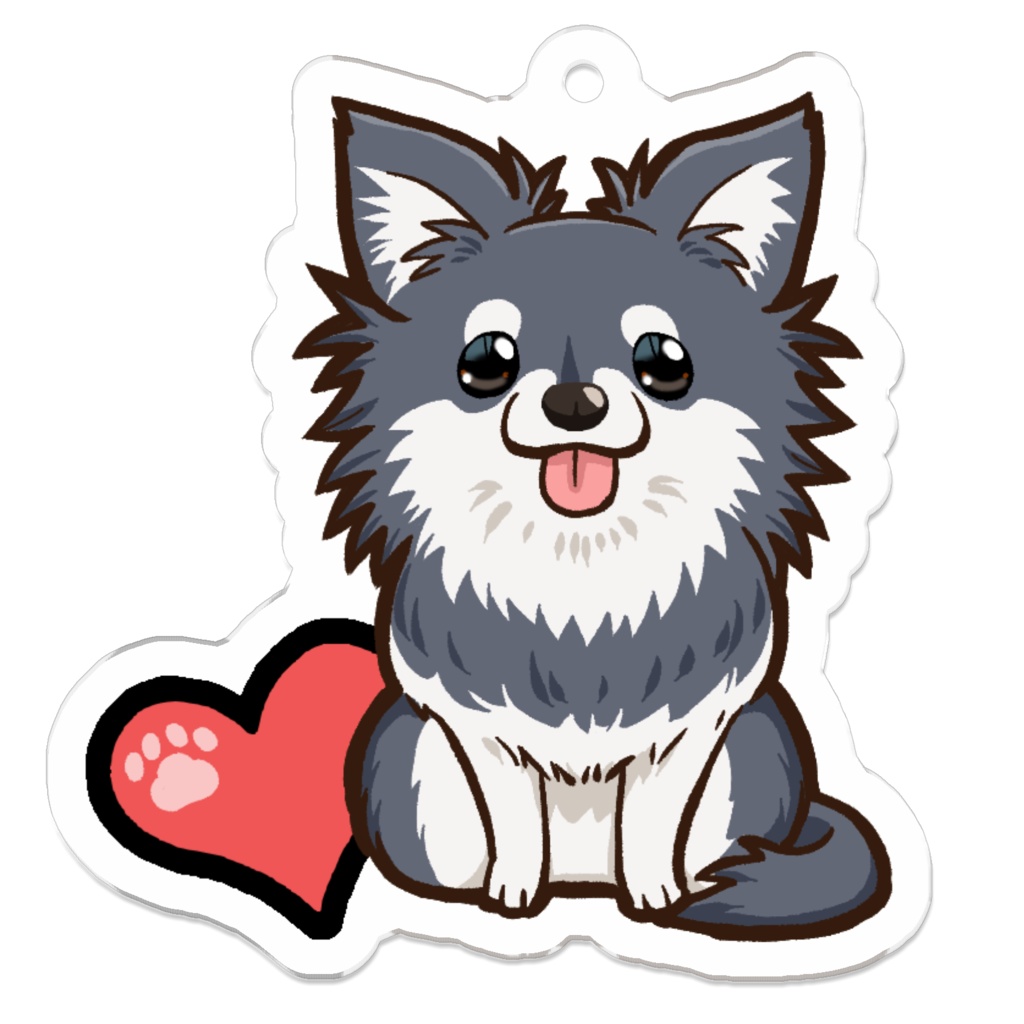 チワワキーホルダー6カラー