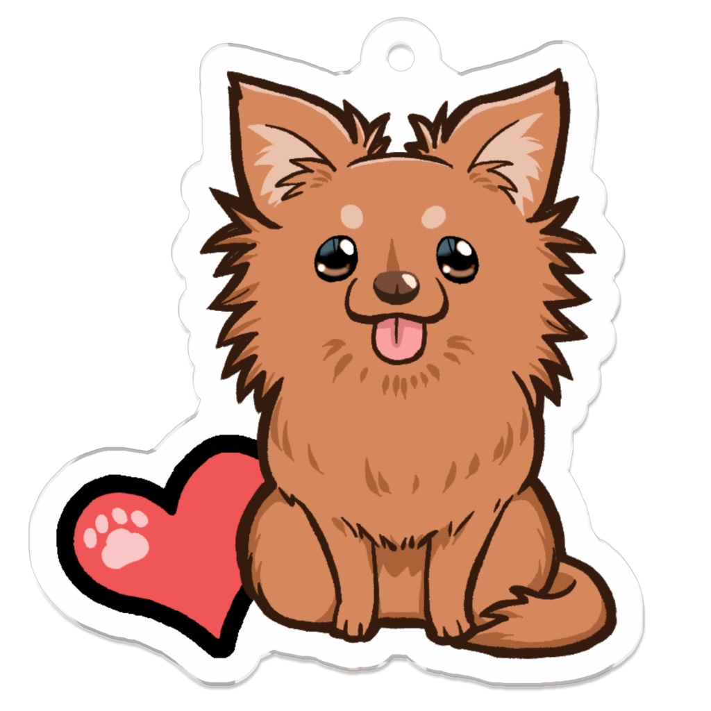 チワワキーホルダー6カラー