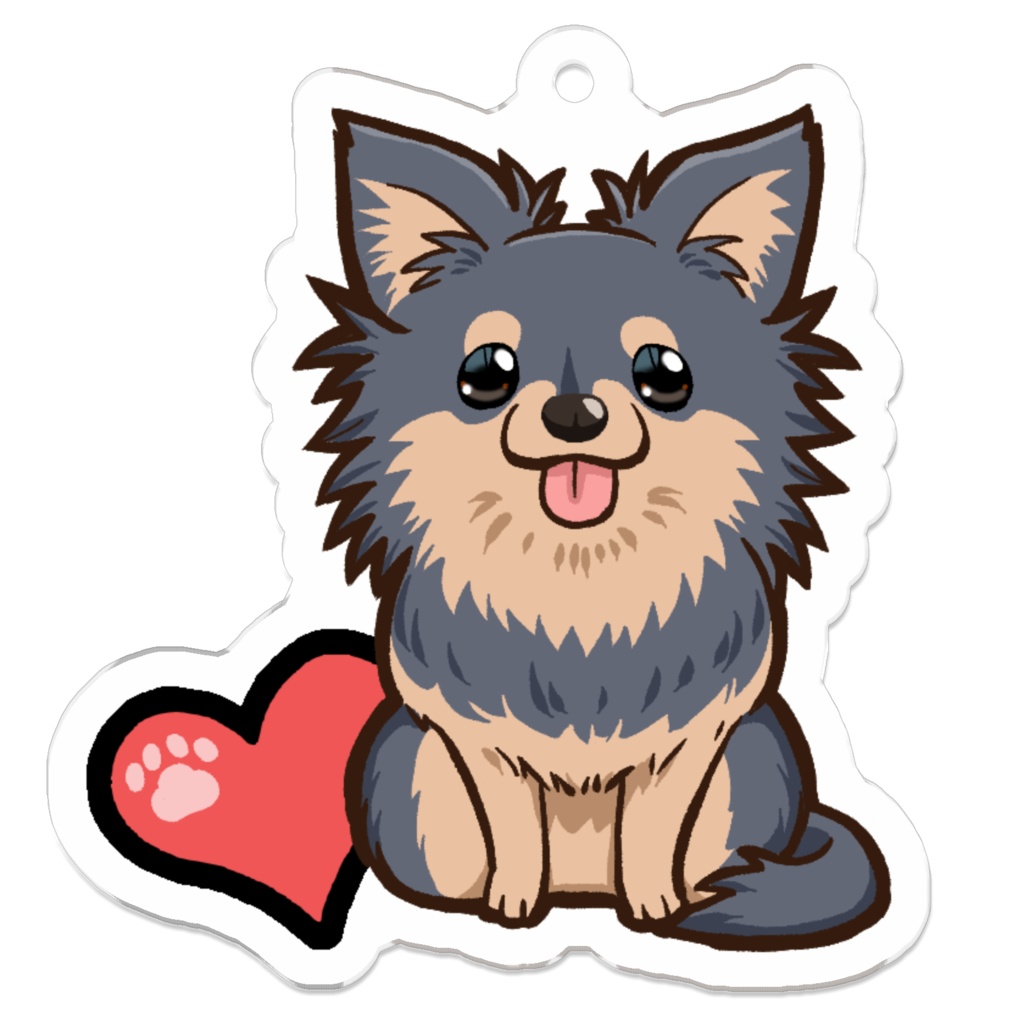 チワワキーホルダー6カラー