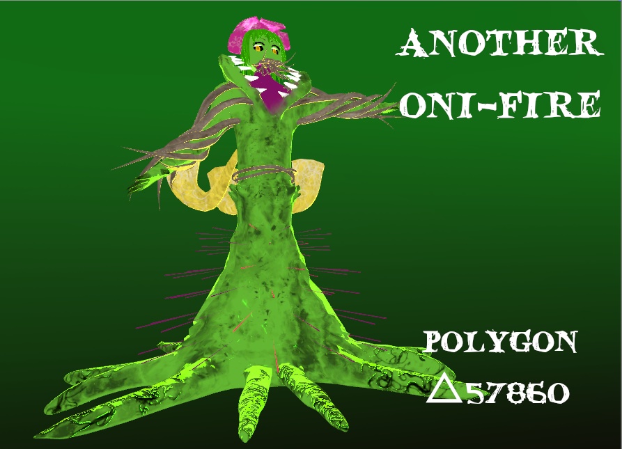 [VRChat向け3Dモデル]Another　ONI-FIRE