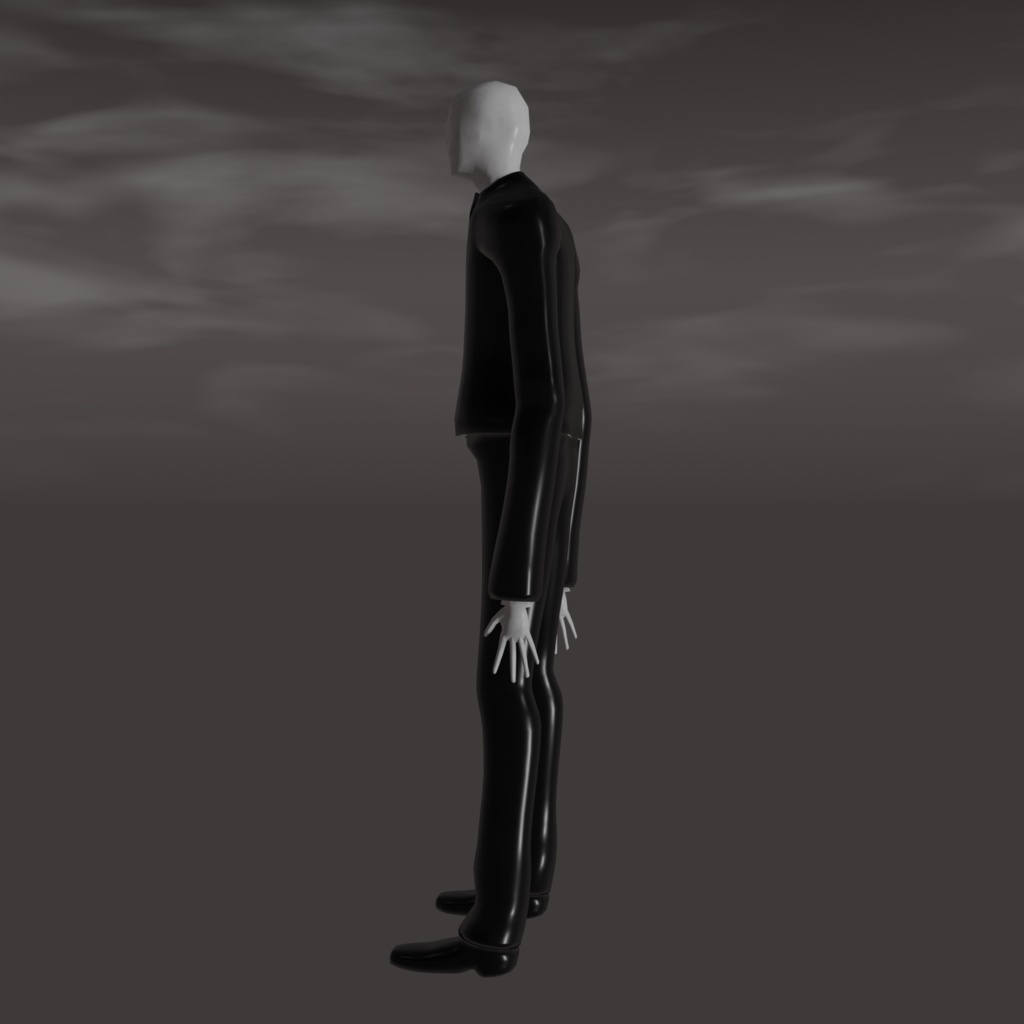 Slenderman (3d Model blender) スレンダーマン(3Dモデルブレンダー)