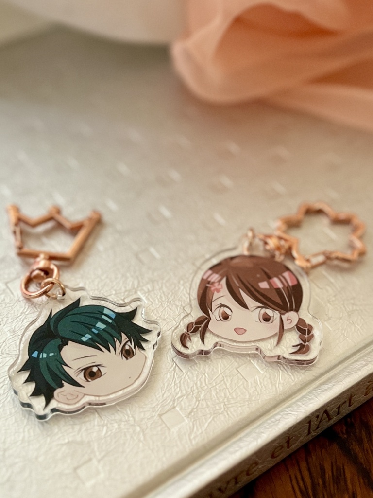 越前リョーマ&竜崎桜乃 ミニキャラアクリルキーホルダー