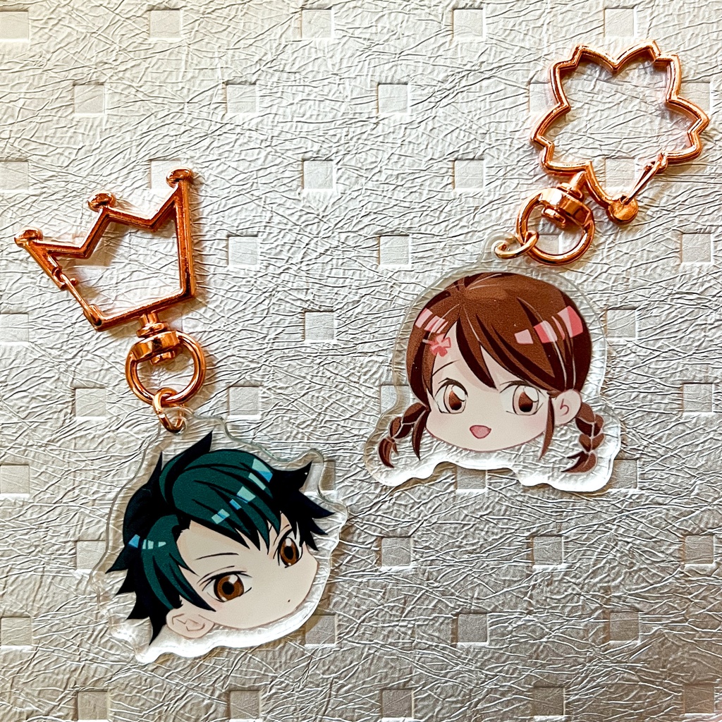 越前リョーマ&竜崎桜乃 ミニキャラアクリルキーホルダー