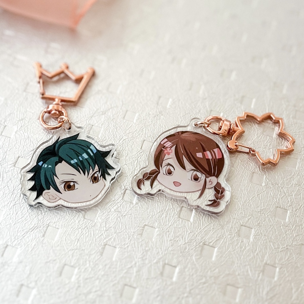 越前リョーマ&竜崎桜乃 ミニキャラアクリルキーホルダー