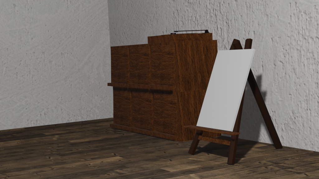 【3Dモデル】イーゼル(easel)