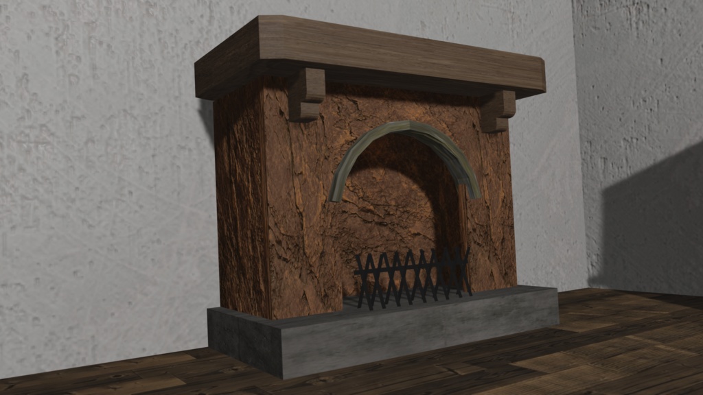 【3Dモデル】暖炉(mantelpiece)
