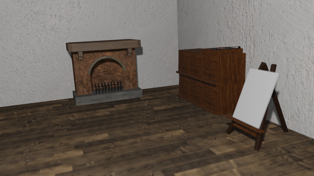 【3Dモデル】暖炉(mantelpiece)