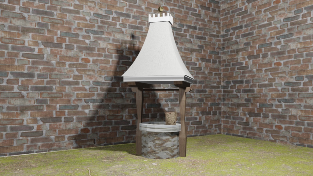 【3Dモデル】 井戸(well)