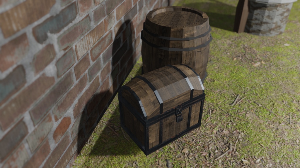 【3Dモデル】宝箱(treasure box)