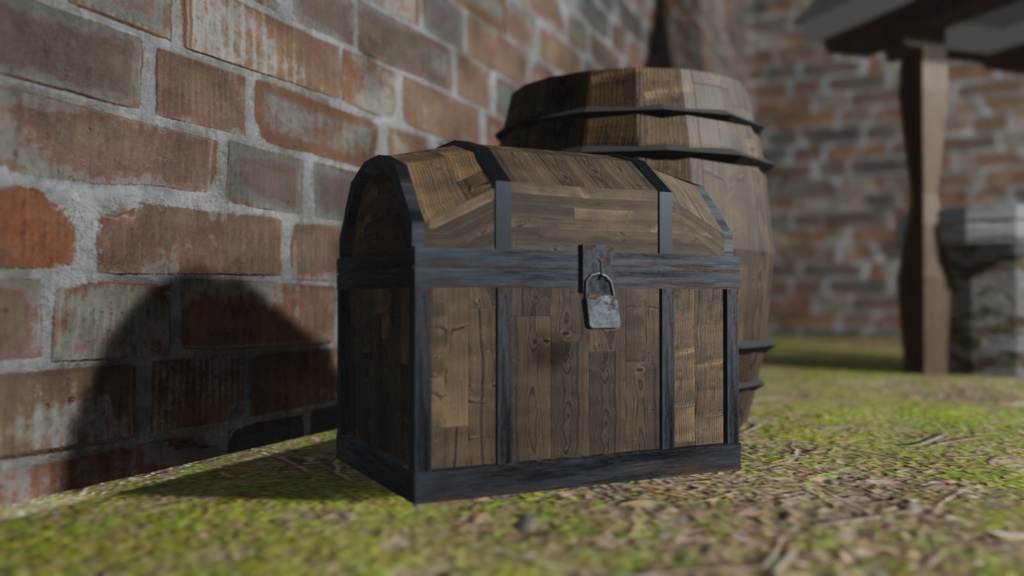 【3Dモデル】宝箱(treasure box)