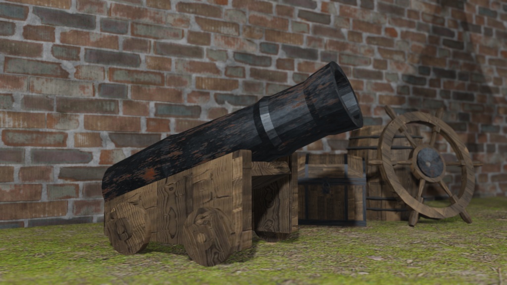 【3Dモデル】大砲(cannon)