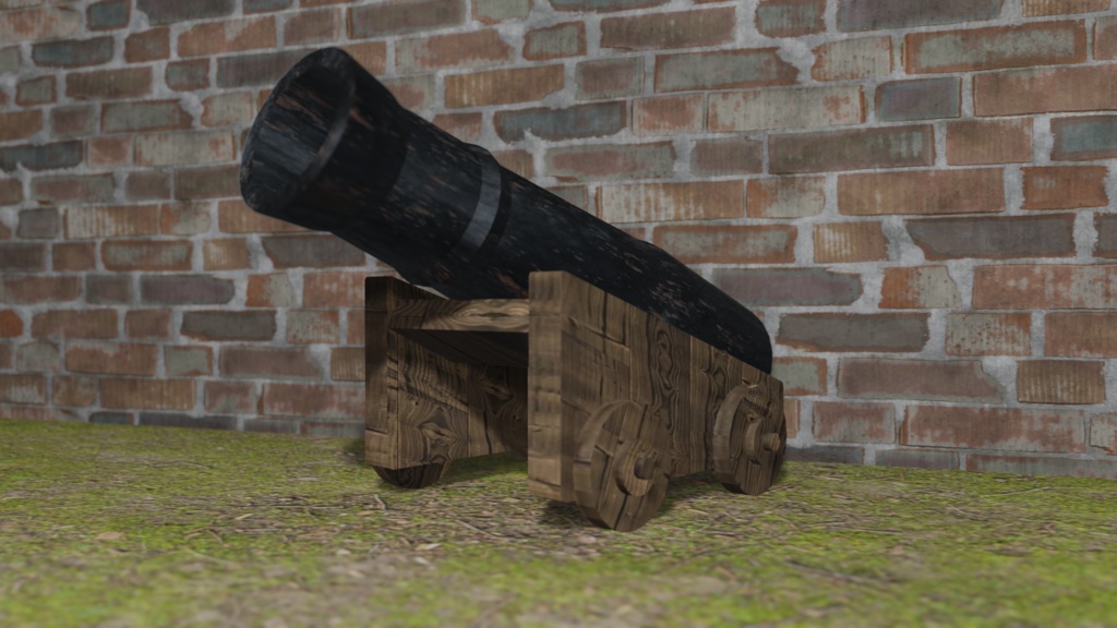 【3Dモデル】大砲(cannon)