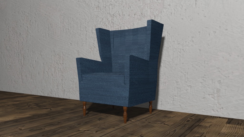 【3Dモデル】ウィングチェア（wing chair）