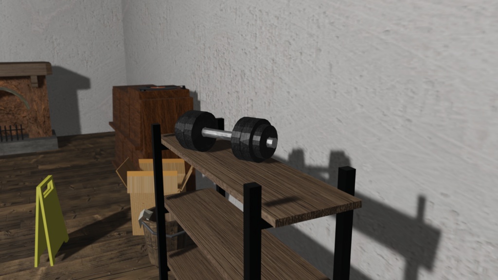 【3Dモデル】ダンベル(dumbbell)