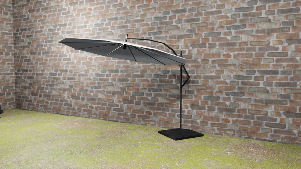 【3Dモデル】屋外用パラソル(parasol)