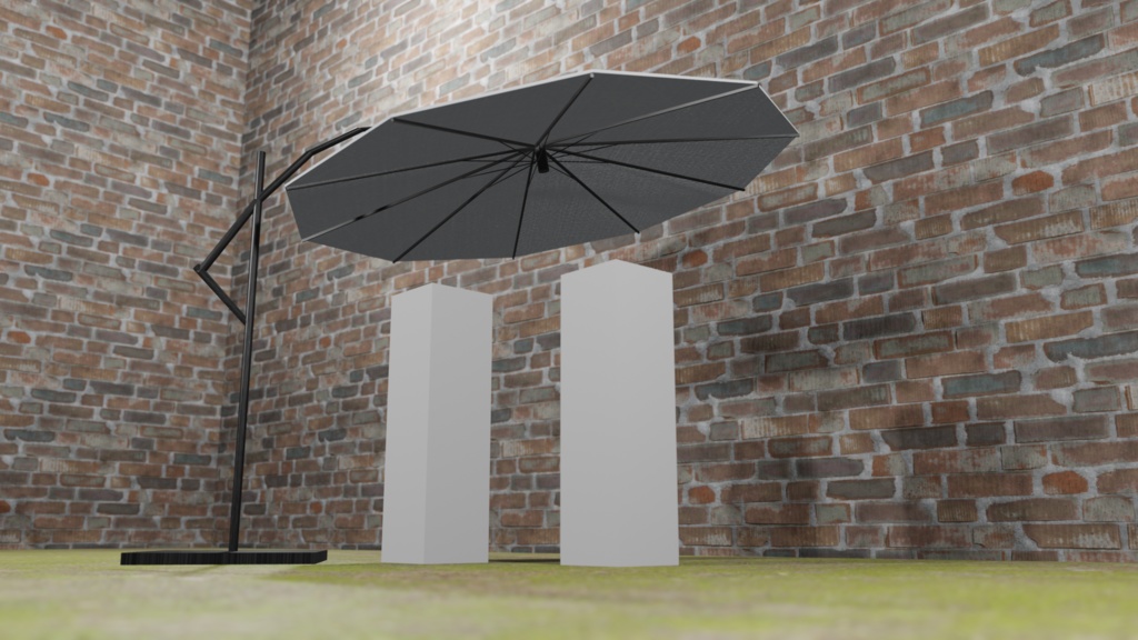 【3Dモデル】屋外用パラソル(parasol)