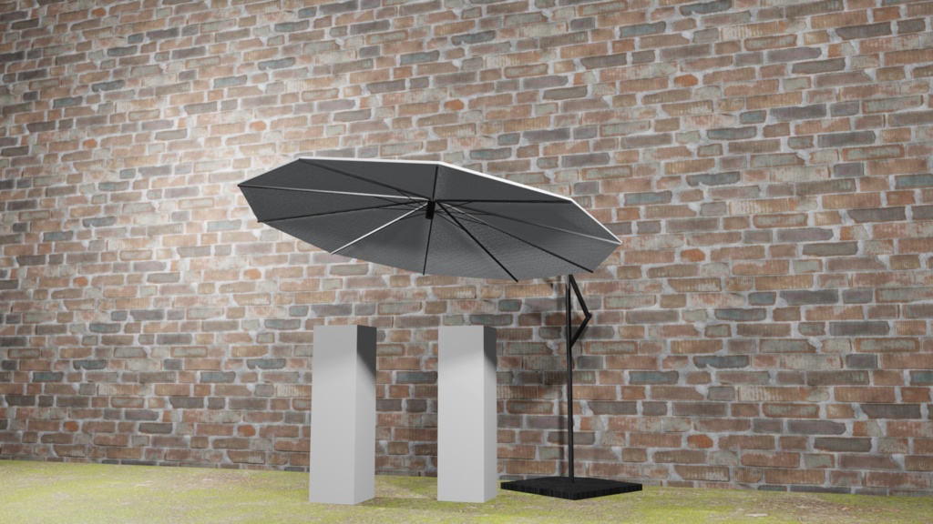 【3Dモデル】屋外用パラソル(parasol)