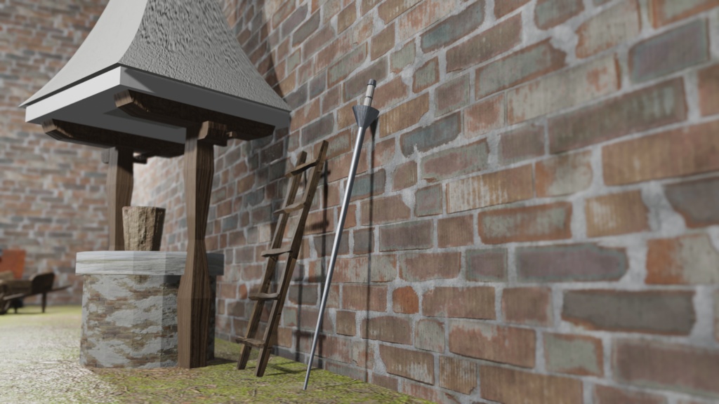 【3Dモデル】西洋槍:ランス(lance)