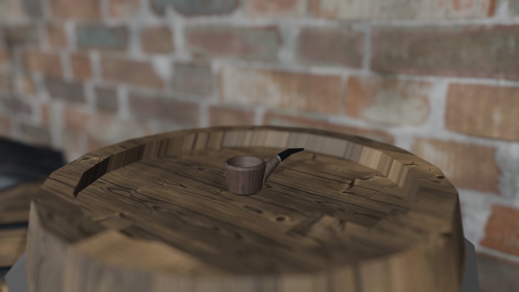 【3Dモデル】パイプ煙草(pipe)