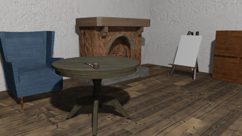 【3Dモデル】パイプ煙草(pipe)