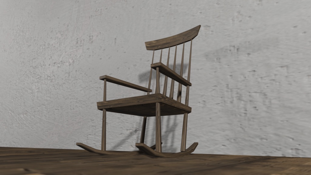 【3Dモデル】ロッキングチェア(rocking chair)