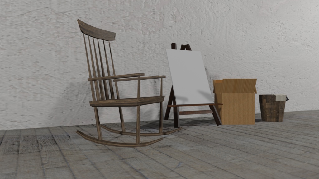 【3Dモデル】ロッキングチェア(rocking chair)