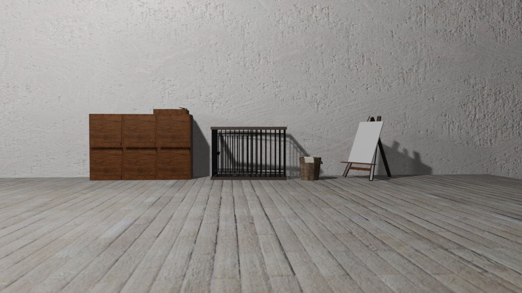 【3Dモデル】犬用ケージ(dog cage)