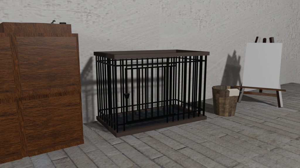 【3Dモデル】犬用ケージ(dog cage)