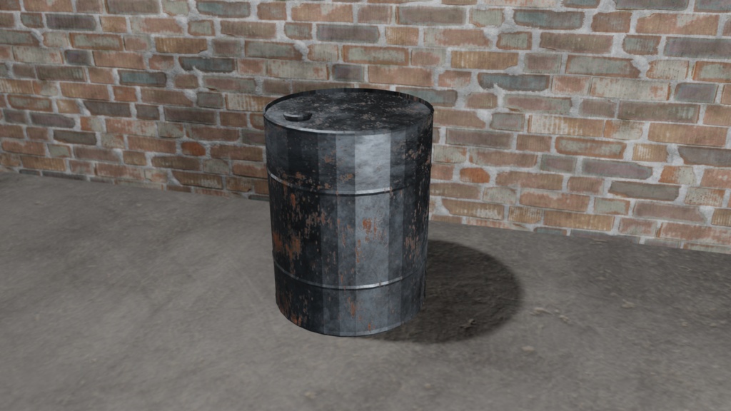 【3Dモデル】工業ドラム缶（drum）