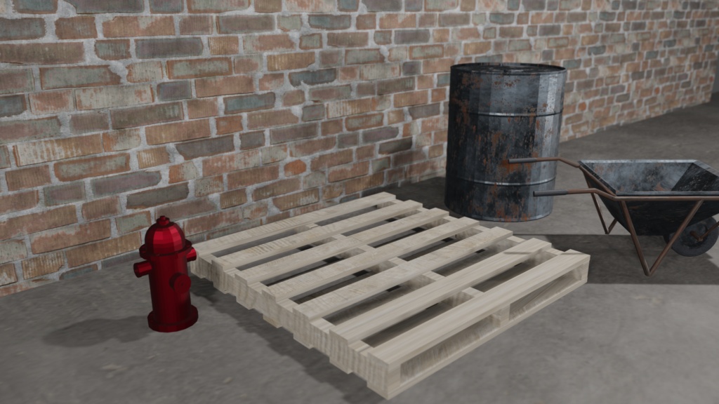 【3Dモデル】木製パレット(wood pallet)