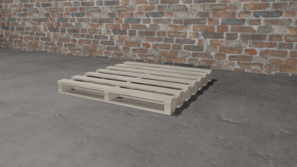 【3Dモデル】木製パレット（wood pallet）