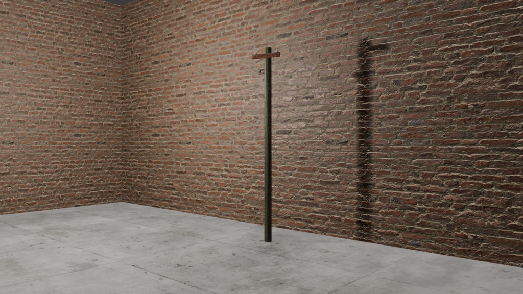 【3Dモデル】木製電柱(wood utility pole)