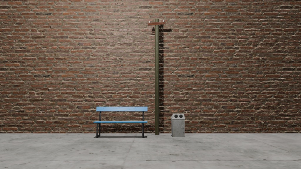 【3Dモデル】自動販売機ゴミ箱(recycling box)