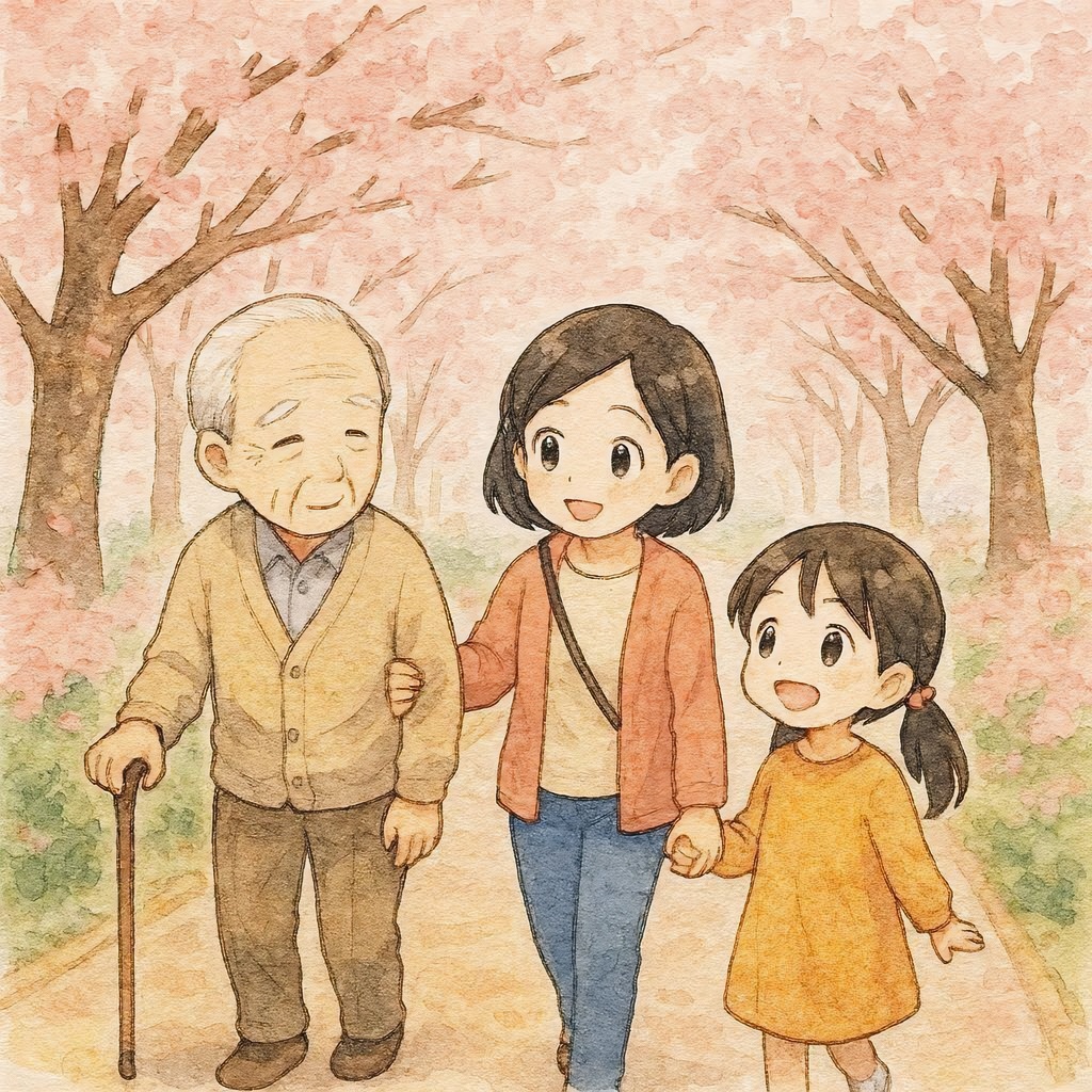 【広告・Web用】仲良し家族の1年間・日本の四季とライフイベントイラストカット素材13枚詰め合わせパック