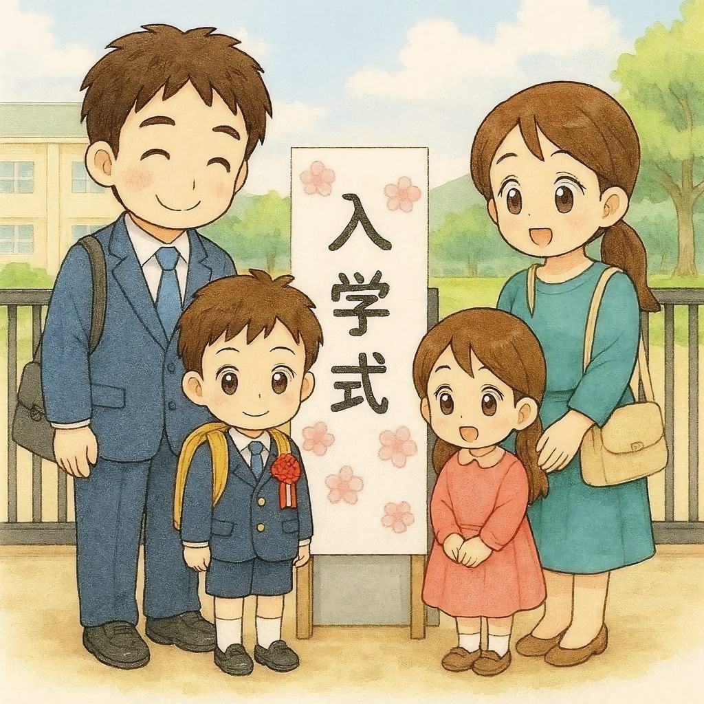 【広告・Web用】仲良し家族の1年間・日本の四季とライフイベントイラストカット素材13枚詰め合わせパック
