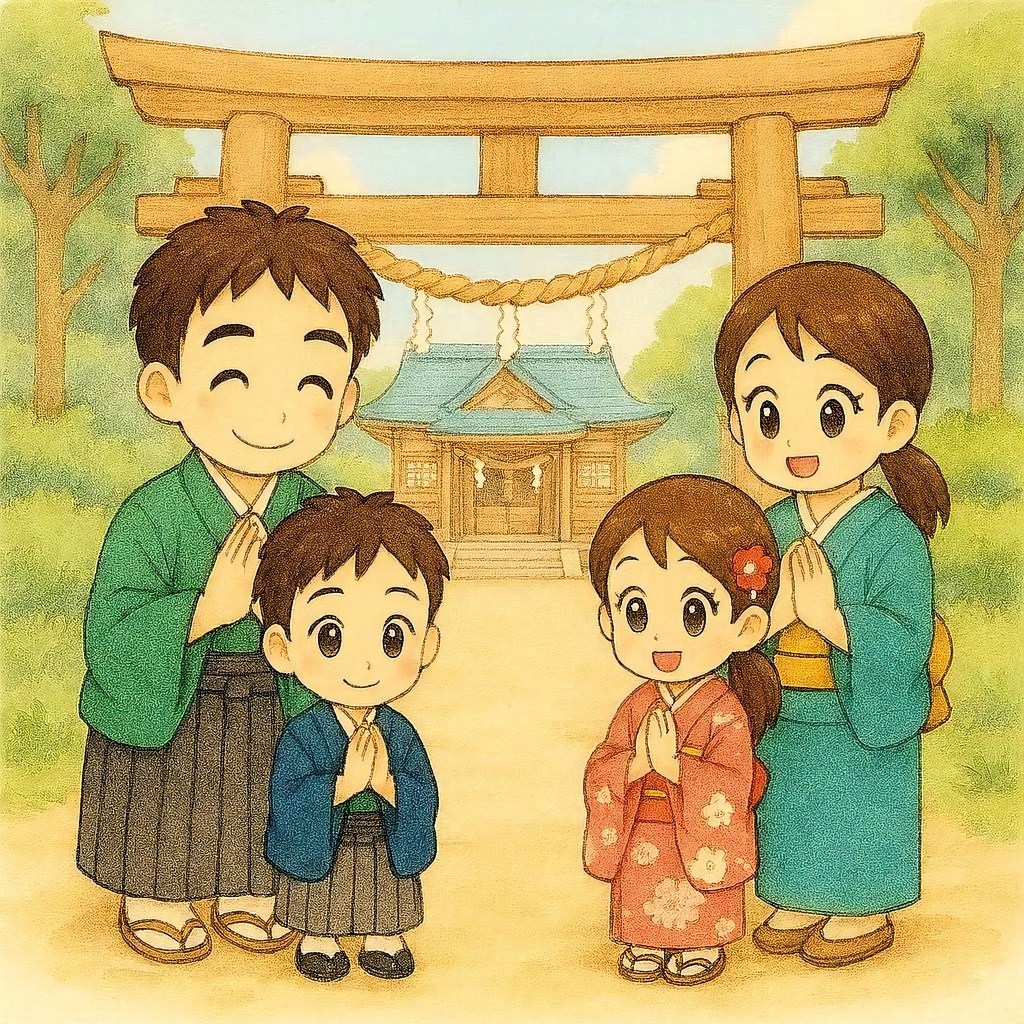 【広告・Web用】仲良し家族の1年間・日本の四季とライフイベントイラストカット素材13枚詰め合わせパック