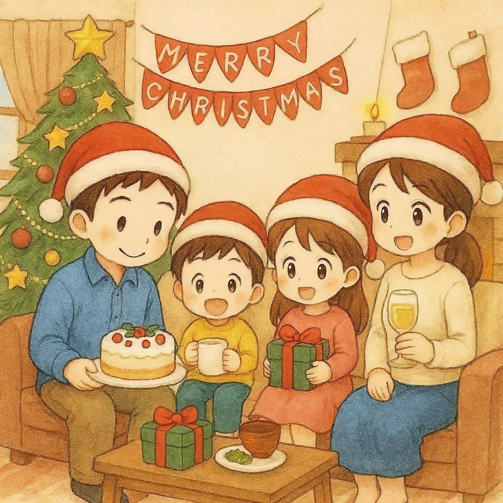 【広告・Web用】仲良し家族の1年間・日本の四季とライフイベントイラストカット素材13枚詰め合わせパック