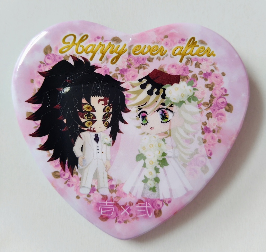 黒童星型缶バッヂ・ハート型缶バッヂ