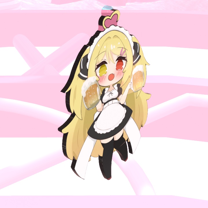 【個人Vtuber】さくら うるな　3Dモデルアクリルキーホルダー【ファンメイド】