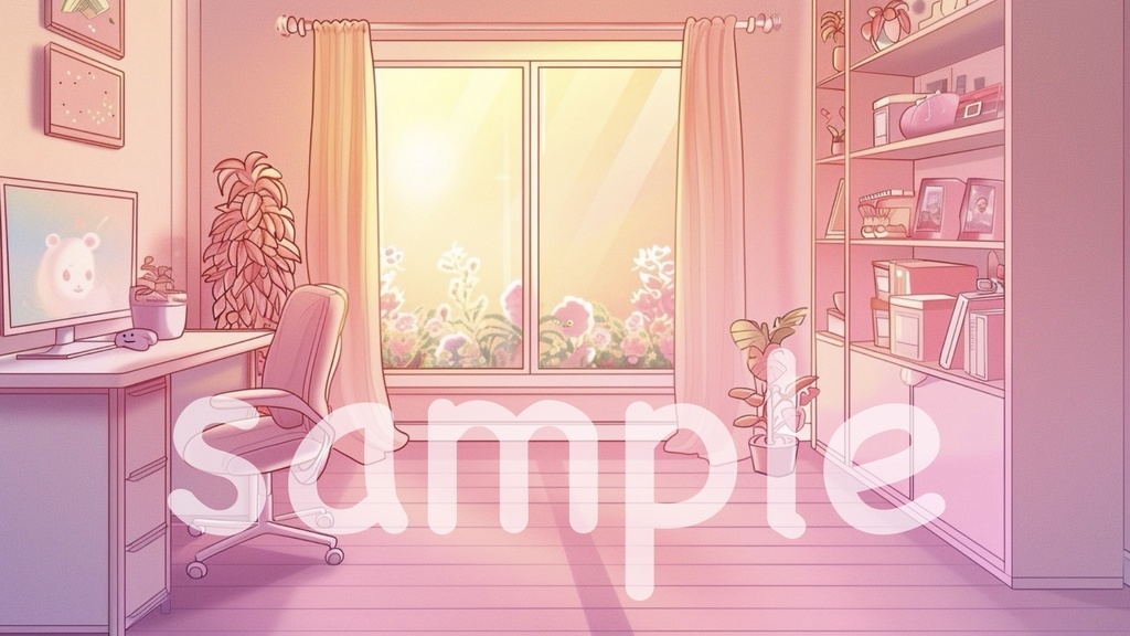 【可愛い配信背景ルームセット(全6種)】