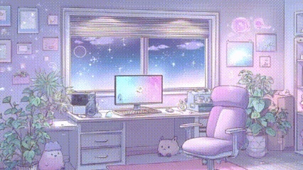 【フリー素材】ゆめかわ配信背景|動画ループ対応・Vtuber向け