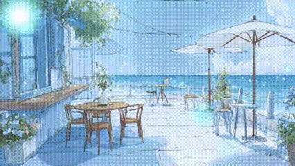 【ループ動画】ナチュラルテラス配信背景6種セット|昼・夜・対応|Vtuber・配信・動画素材