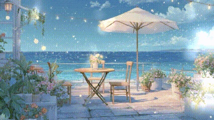 【ループ動画】ナチュラルテラス配信背景6種セット|昼・夜・対応|Vtuber・配信・動画素材